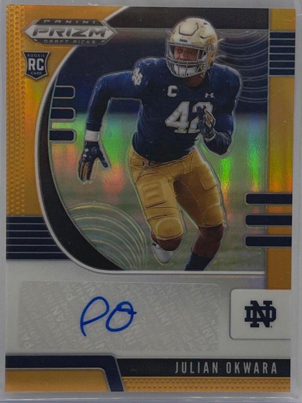 Julian Okwara [Autograph Orange Prizm] #174