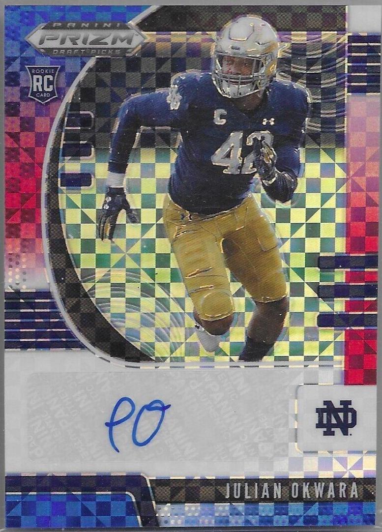 Julian Okwara [Autograph Red White Blue Prizm] #174