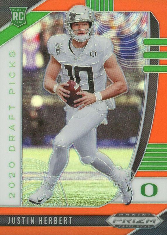 Justin Herbert [Orange Prizm] #102