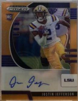 Justin Jefferson [Autograph Gold Prizm] #126