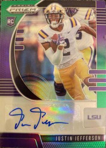Justin Jefferson [Autograph Purple Green Prizm] #126