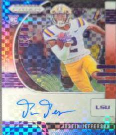 Justin Jefferson [Autograph Red White Blue Prizm] #126