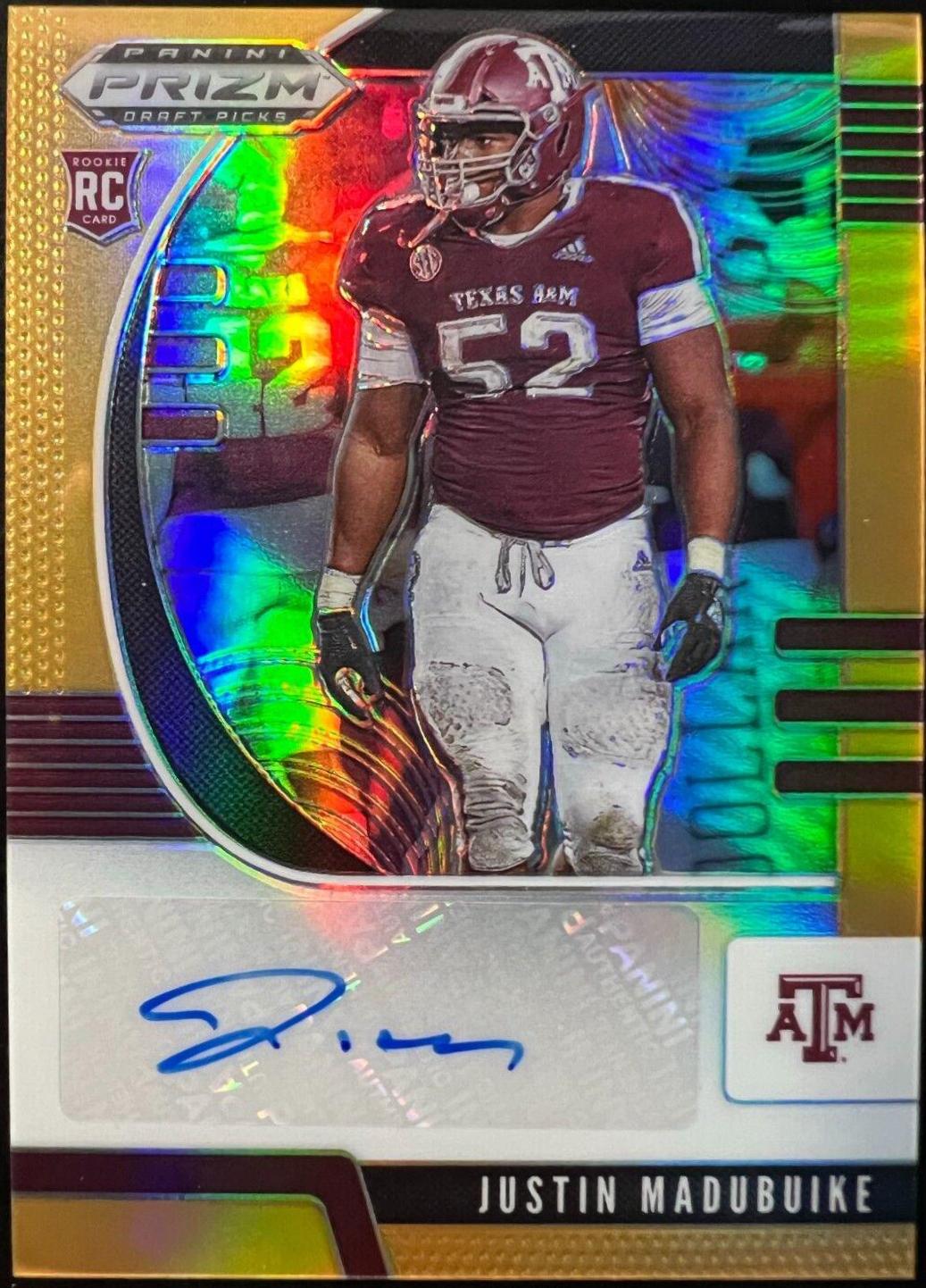 Justin Madubuike [Autograph Orange Prizm] #177