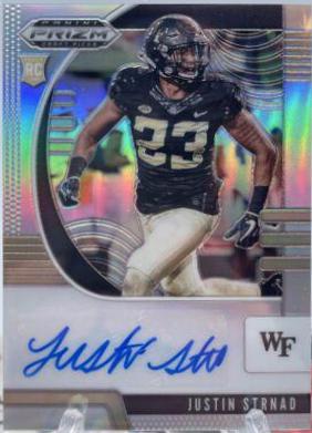 Justin Strnad [Autograph Snakeskin Prizm] #240