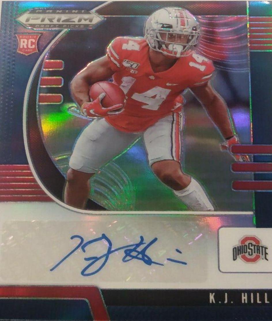 K.J. Hill [Autograph Blue Prizm] #118
