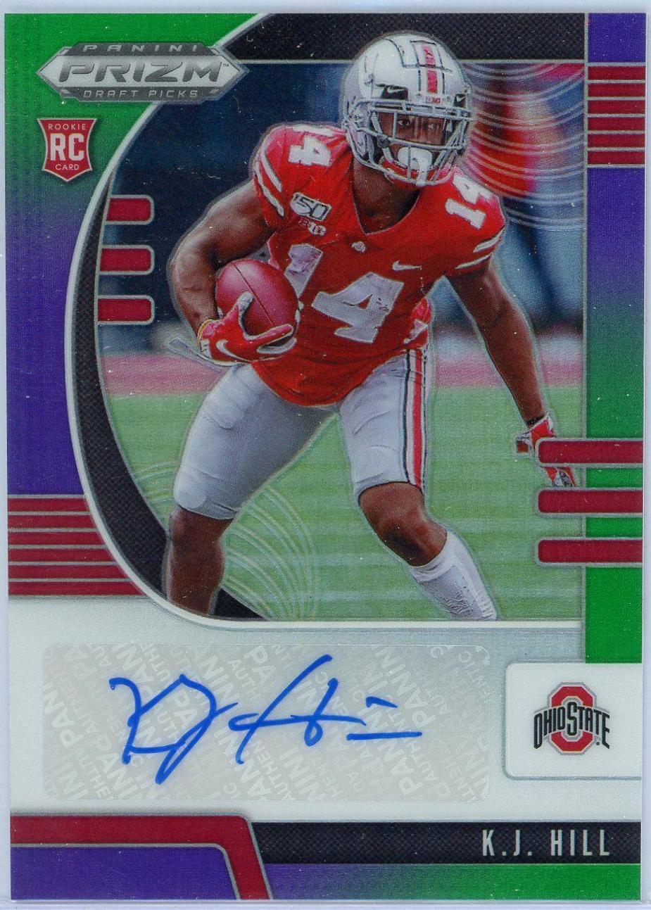 K.J. Hill [Autograph Purple Green Prizm] #118