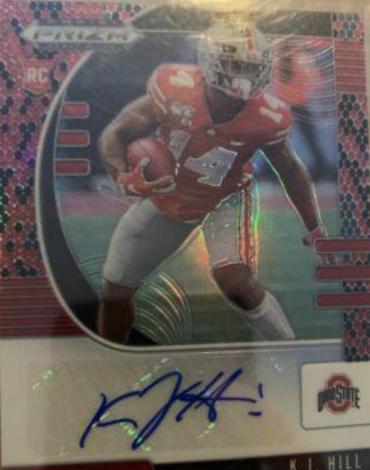 K.J. Hill [Autograph Red Prizm] #118