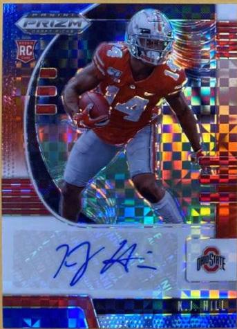 K.J. Hill [Autograph Red White Blue Prizm] #118