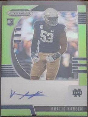 Khalid Kareem [Autograph Neon Green Prizm] #183