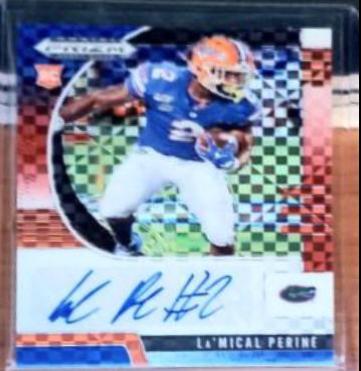 La'Mical Perine [Autograph Red White Blue Prizm] #215