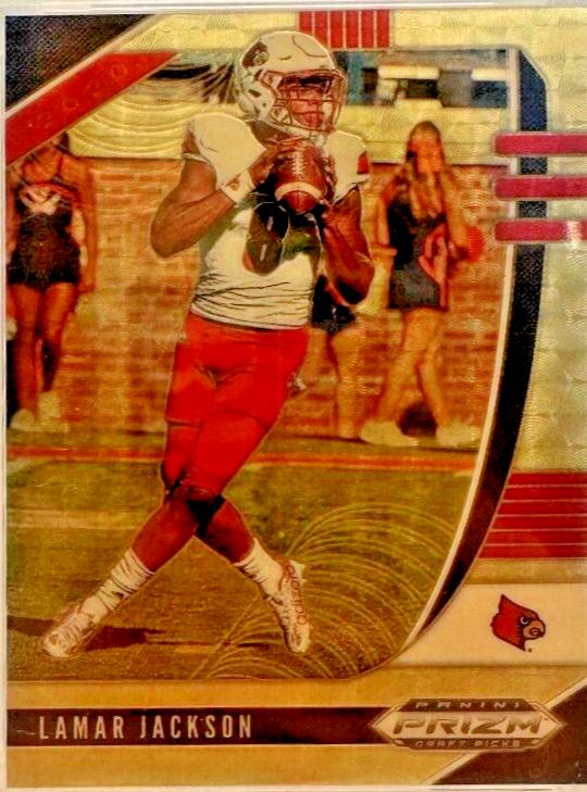 Lamar Jackson [Gold Vinyl Prizm] #63