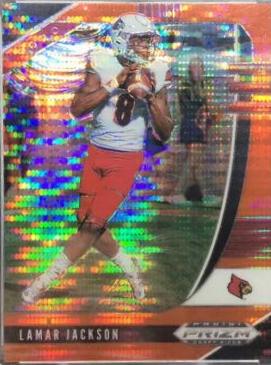 Lamar Jackson [Orange Pulsar Prizm] #63