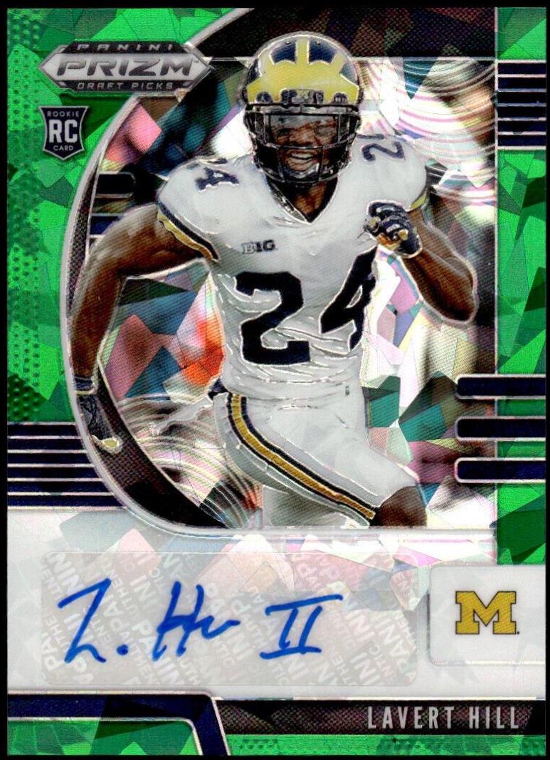 Lavert Hill [Autograph Green Ice Prizm] #251