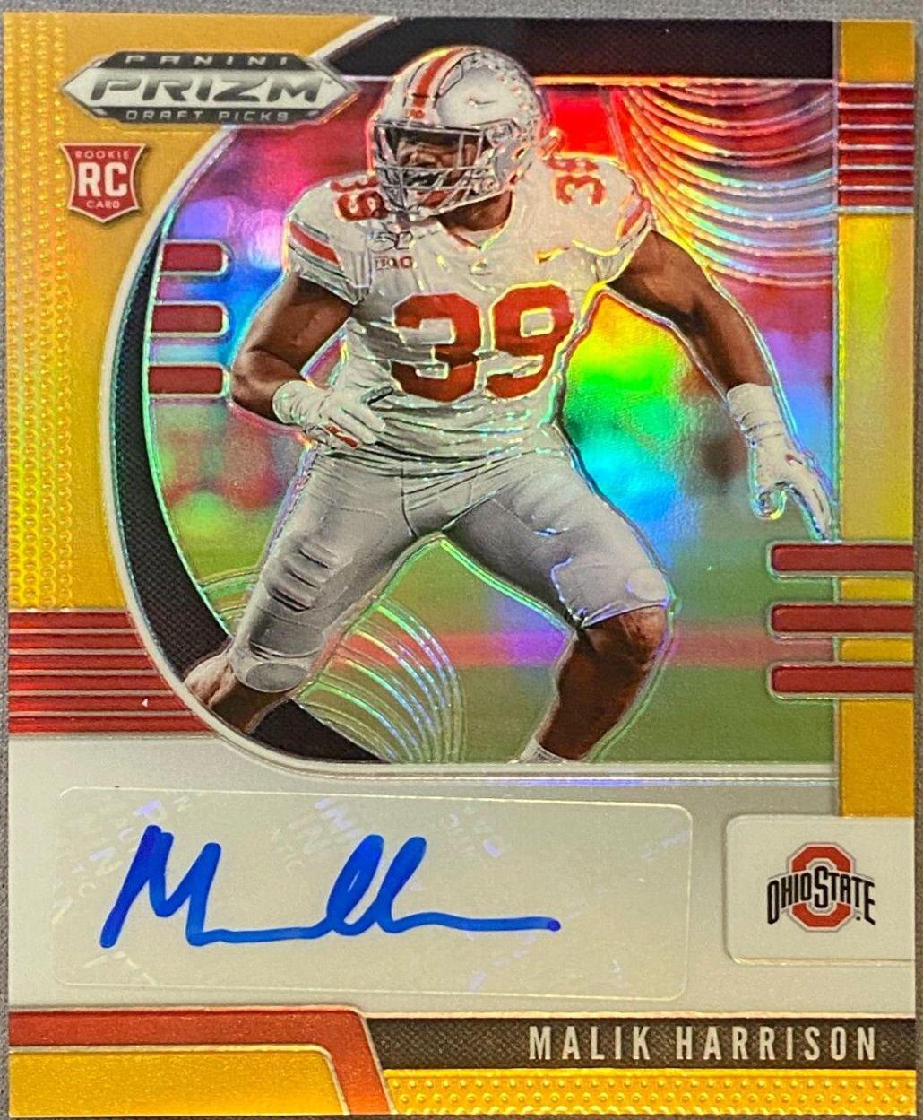 Malik Harrison [Autograph Orange Prizm] #186