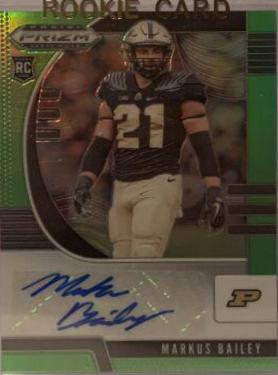 Markus Bailey [Autograph Green Prizm] #201