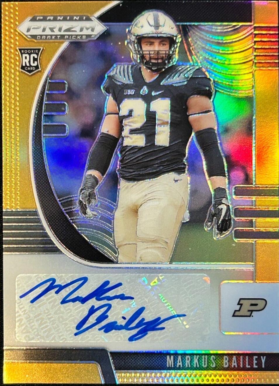 Markus Bailey [Autograph Orange Prizm] #201