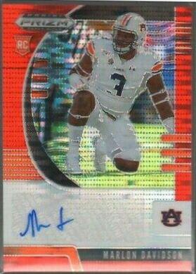 Marlon Davidson [Autograph Orange Pulsar Prizm] #195