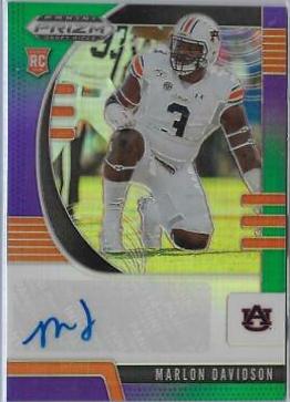 Marlon Davidson [Autograph Purple Green Prizm] #195