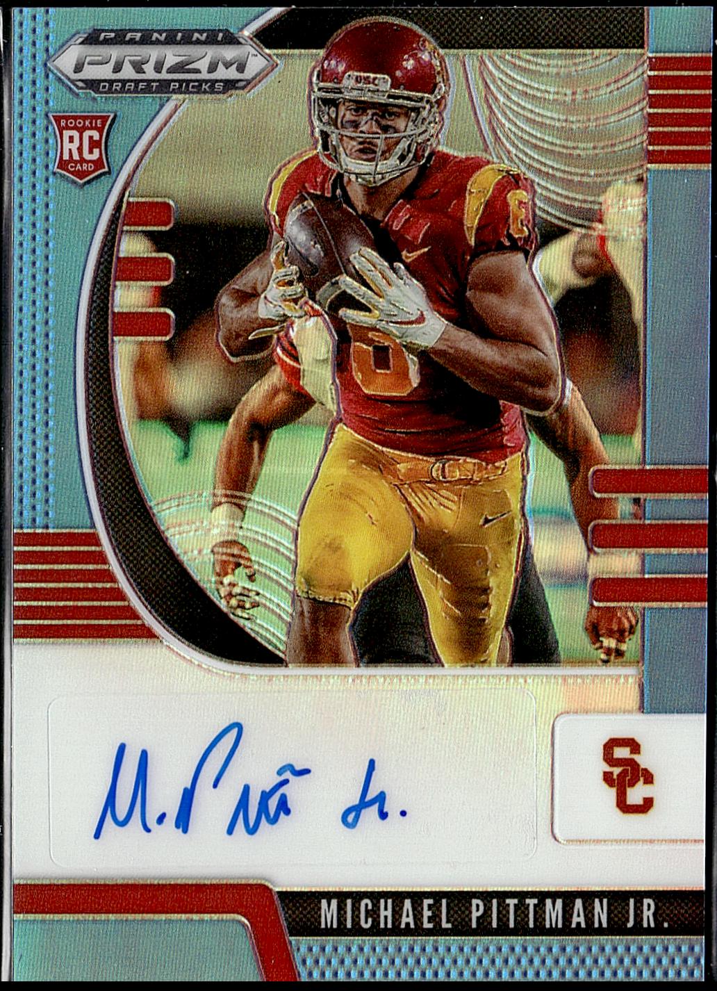Michael Pittman Jr. [Autograph Carolina Blue Prizm] #145