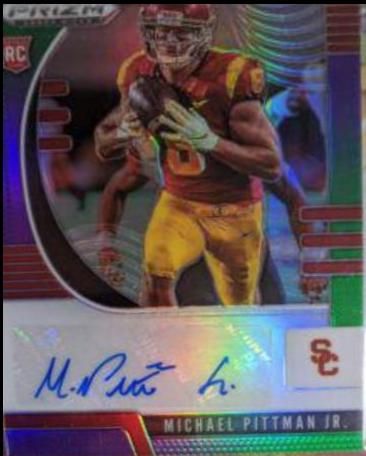 Michael Pittman Jr. [Autograph Purple Green Prizm] #145