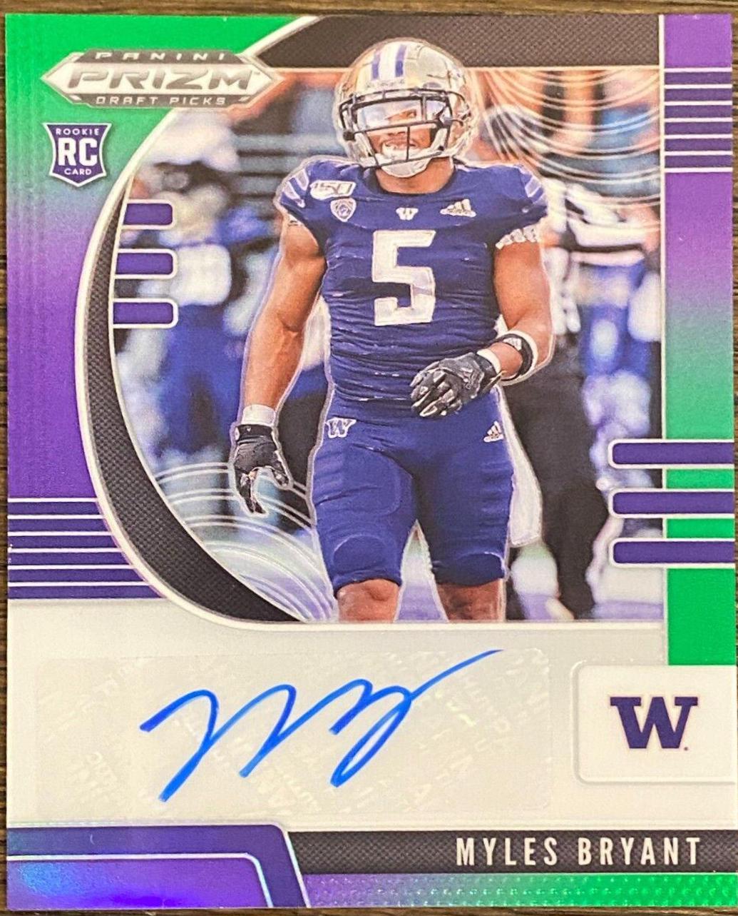 Myles Bryant [Autograph Purple Green Prizm] #287