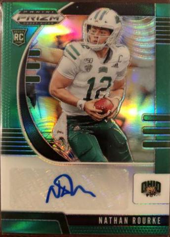 Nathan Rourke [Autograph Green Prizm] #257