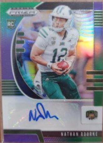Nathan Rourke [Autograph Purple Green Prizm] #257