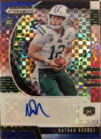Nathan Rourke [Autograph Red White Blue Prizm] #257