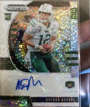 Nathan Rourke [Autograph White Sparkle Prizm] #257