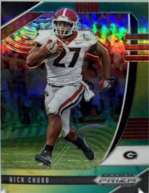 Nick Chubb [Green, Yellow Prizm] #78