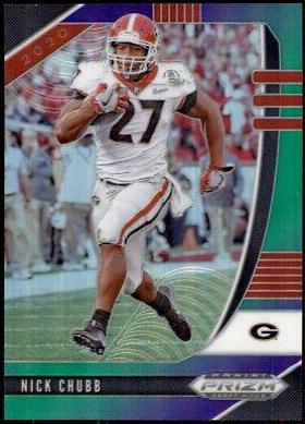 Nick Chubb [Purple, Green Prizm] #78