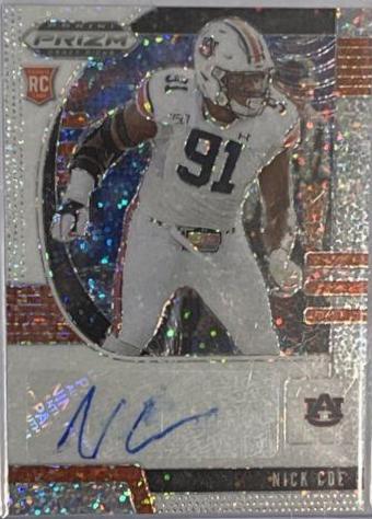 Nick Coe [Autograph White Sparkle Prizm] #217