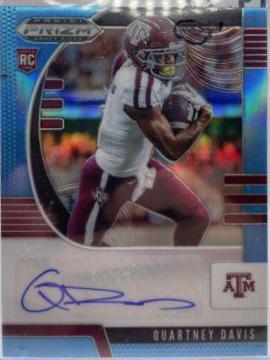Quartney Davis [Autograph Blue Prizm] #274