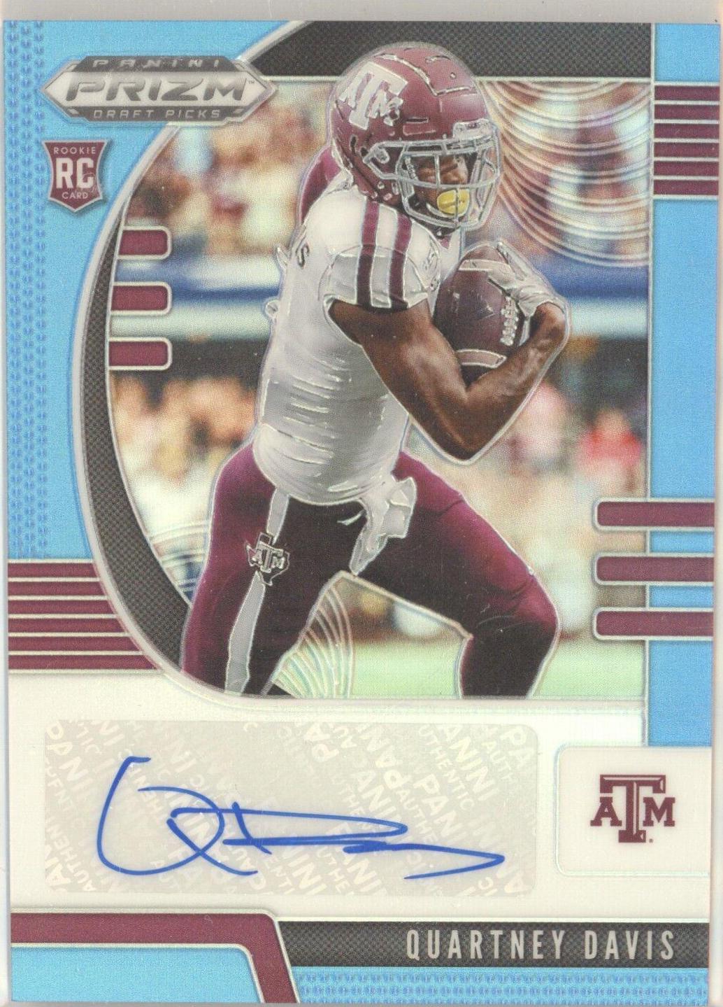 Quartney Davis [Autograph Carolina Blue Prizm] #274