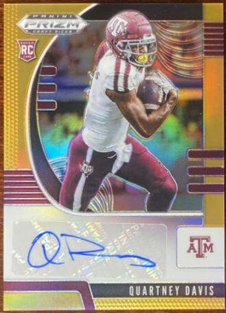 Quartney Davis [Autograph Orange Prizm] #274