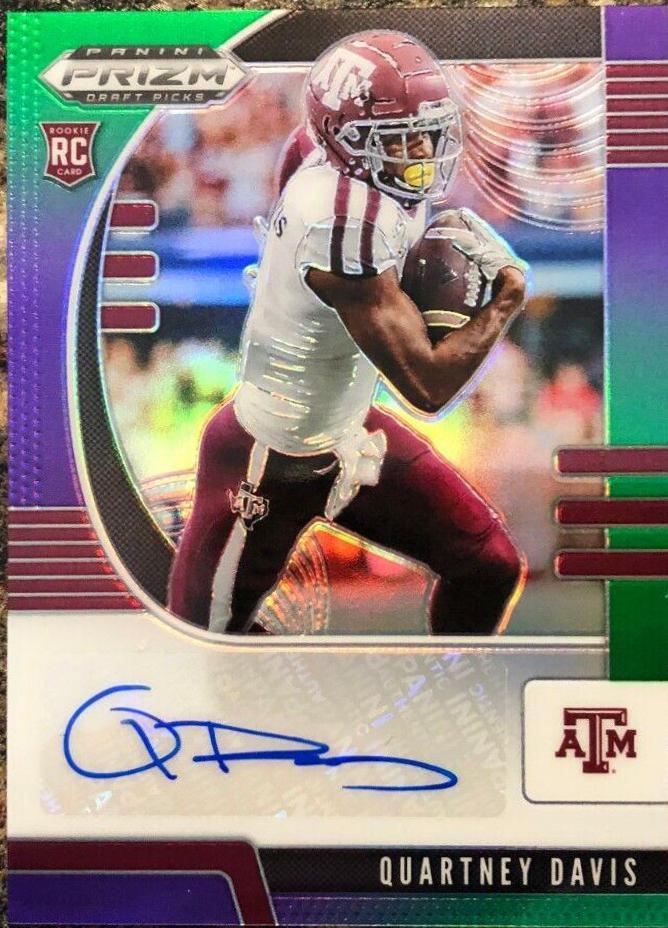 Quartney Davis [Autograph Purple Green Prizm] #274