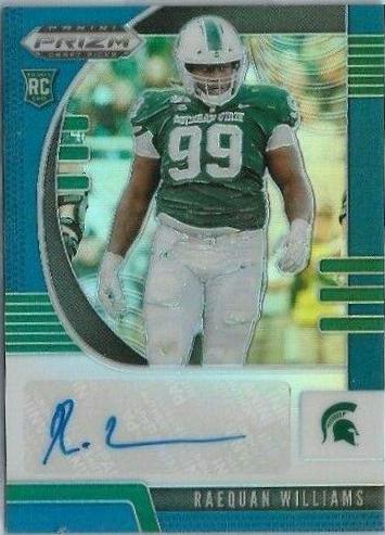Raequan Williams [Autograph Blue Prizm] #252