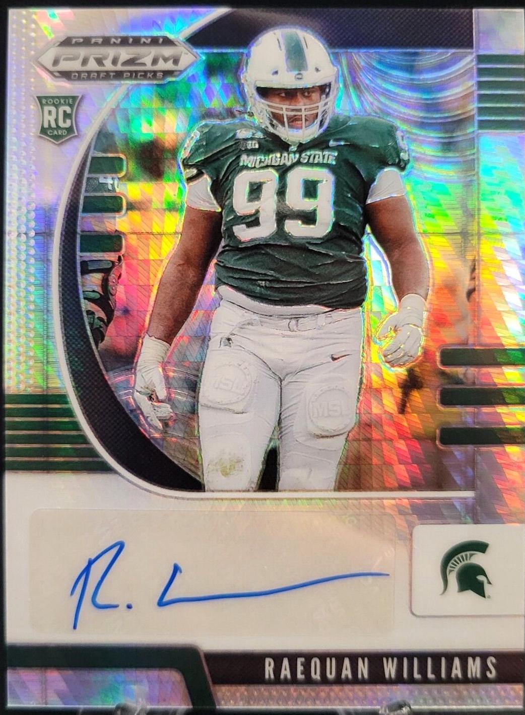 Raequan Williams [Autograph Hyper Prizm] #252
