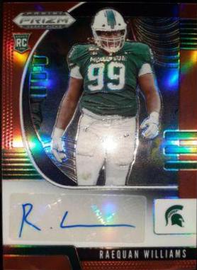 Raequan Williams [Autograph Red Prizm] #252
