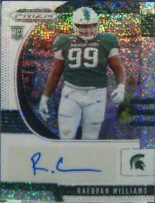 Raequan Williams [Autograph White Sparkle Prizm] #252
