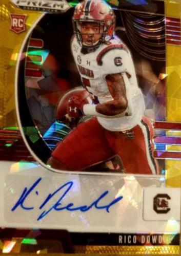Rico Dowdle [Autograph Gold Ice Prizm] #271