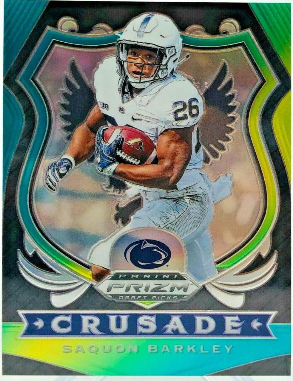 Saquon Barkley [Green, Yellow Prizm] #85