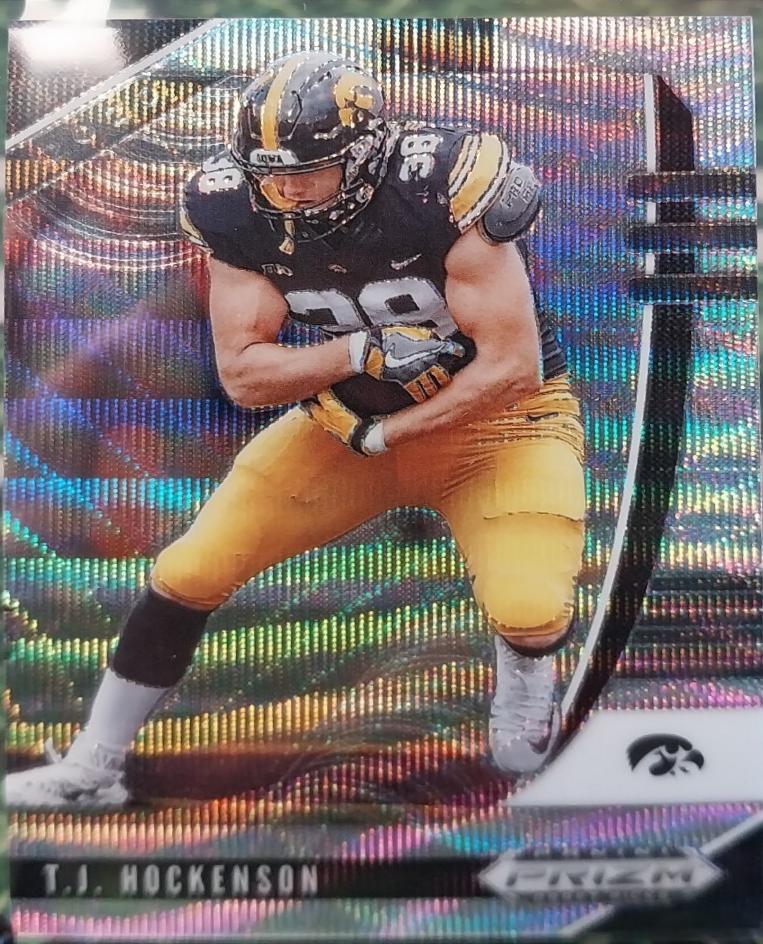 T.J. Hockenson [Blue Wave Prizm] #94
