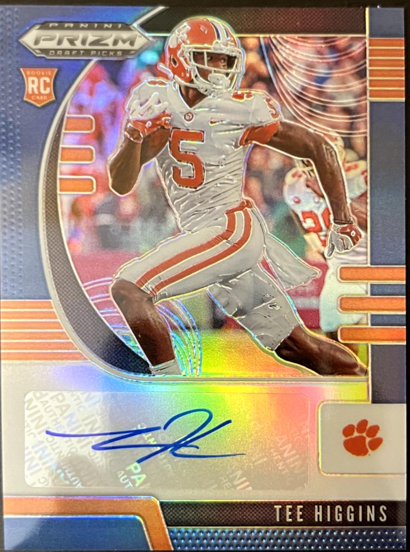 Tee Higgins [Autograph Blue Prizm] #107