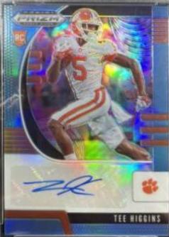 Tee Higgins [Autograph Carolina Blue Prizm] #107