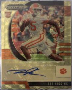 Tee Higgins [Autograph Gold Vinyl Prizm] #107