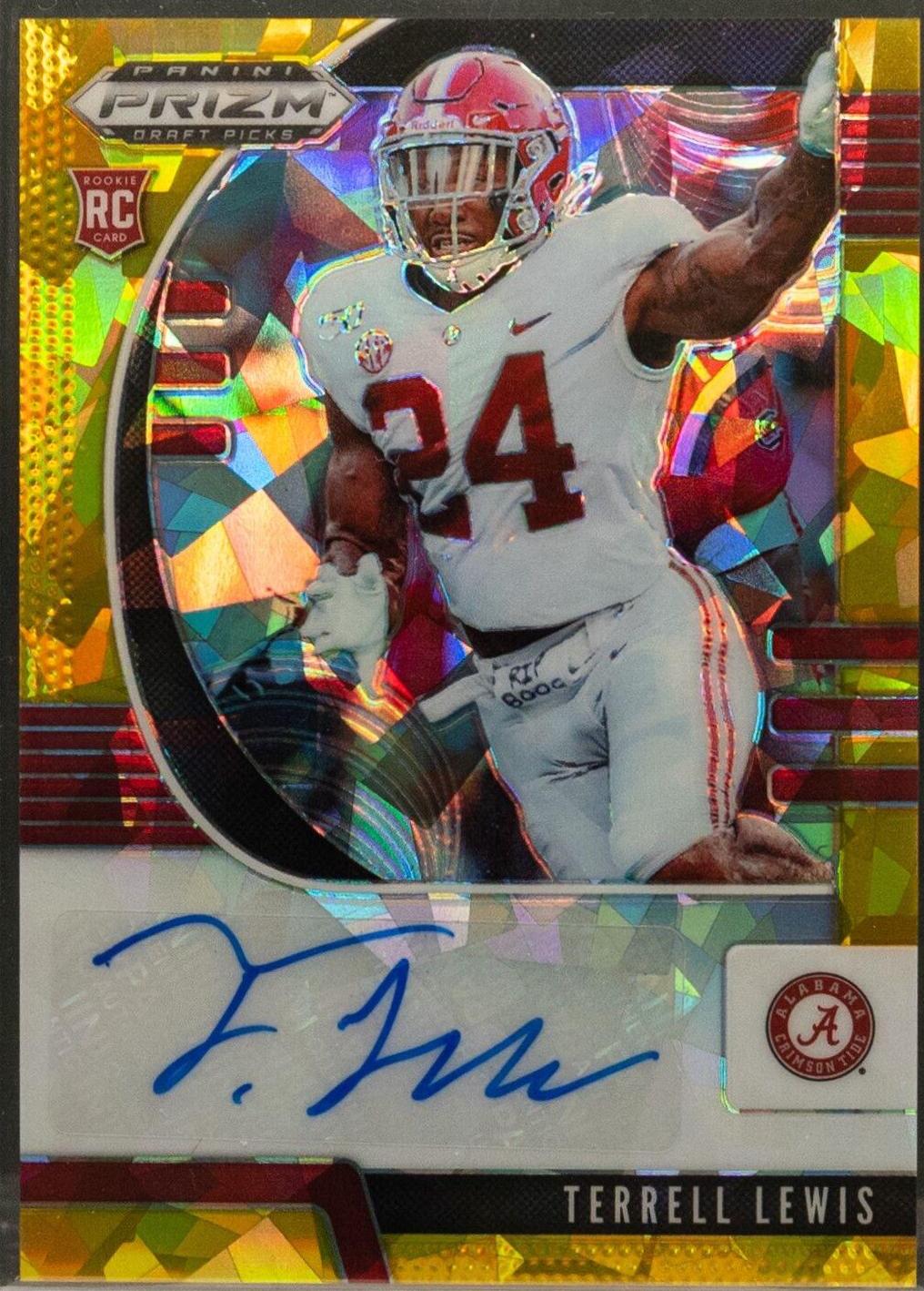 Terrell Lewis [Autograph Gold Ice Prizm] #160
