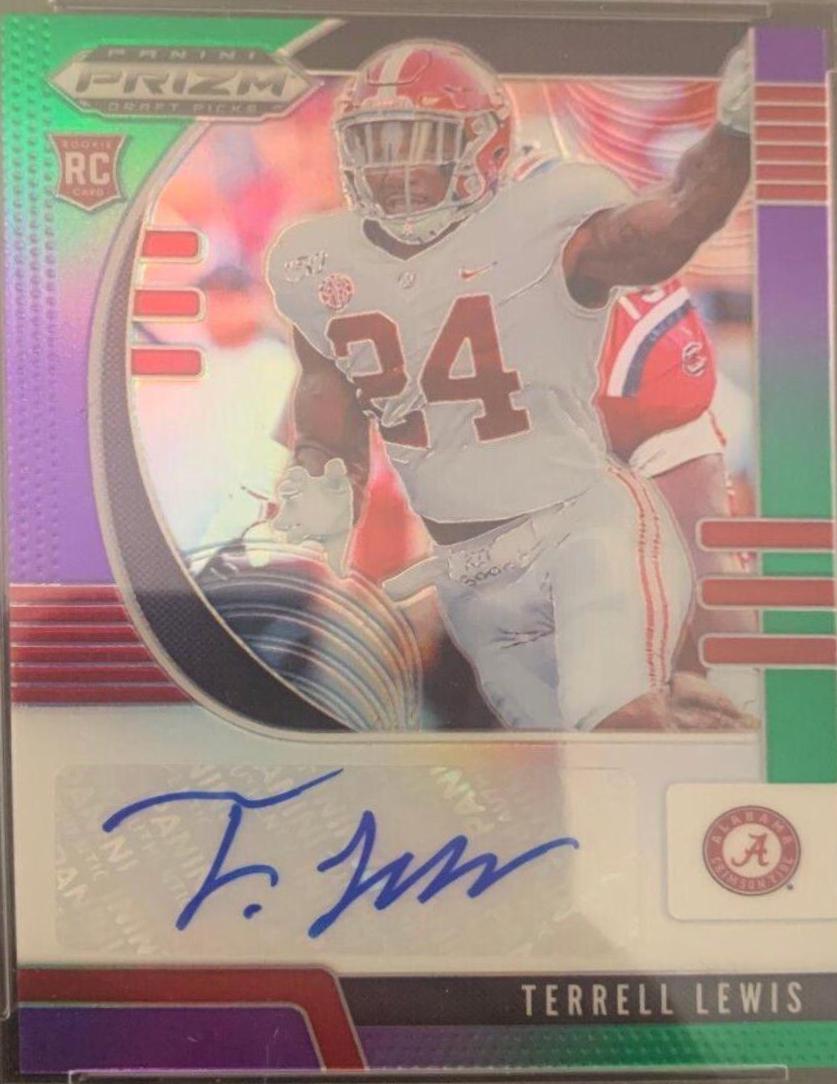 Terrell Lewis [Autograph Purple Green Prizm] #160