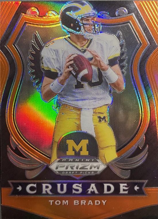 Tom Brady [Orange Prizm] #100