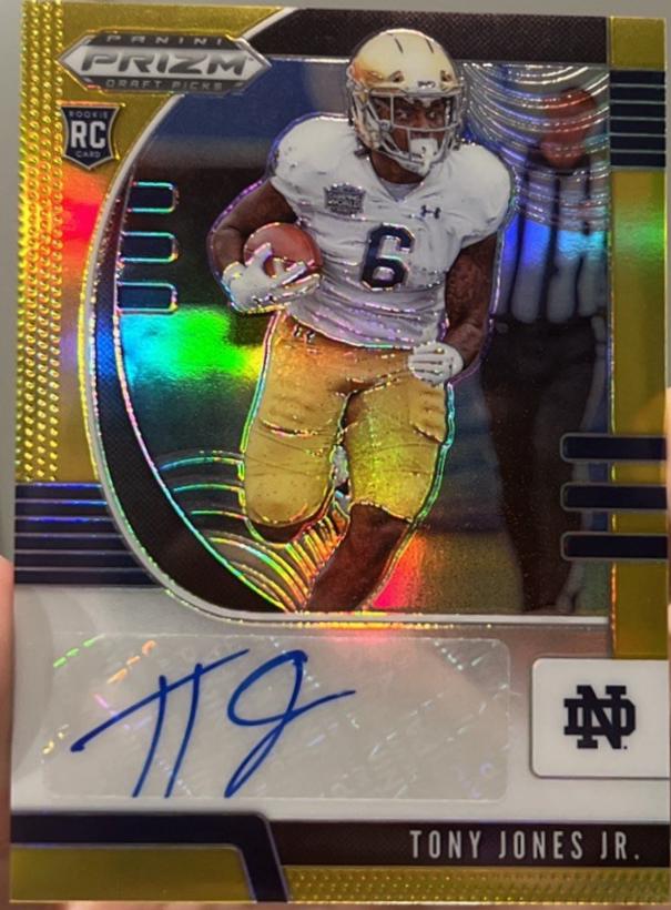 Tony Jones Jr. [Autograph Gold Prizm] #113